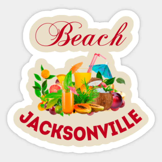 Jacksonville Beach Jacksonville Beach Florida Sticker TeePublic